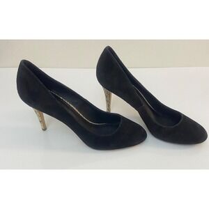 Tory Burch Women's Sz 9.5 Suede‎ Snake Heels Dress Pumps